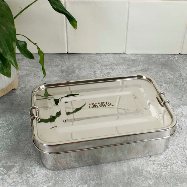 A Slice Of Green Stainless Steel Leak Resistant Lunchbox