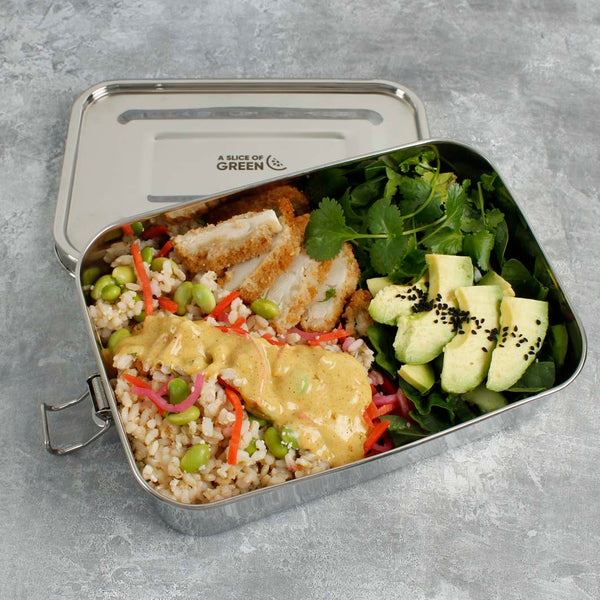 A Slice Of Green Stainless Steel Leak Resistant Lunchbox