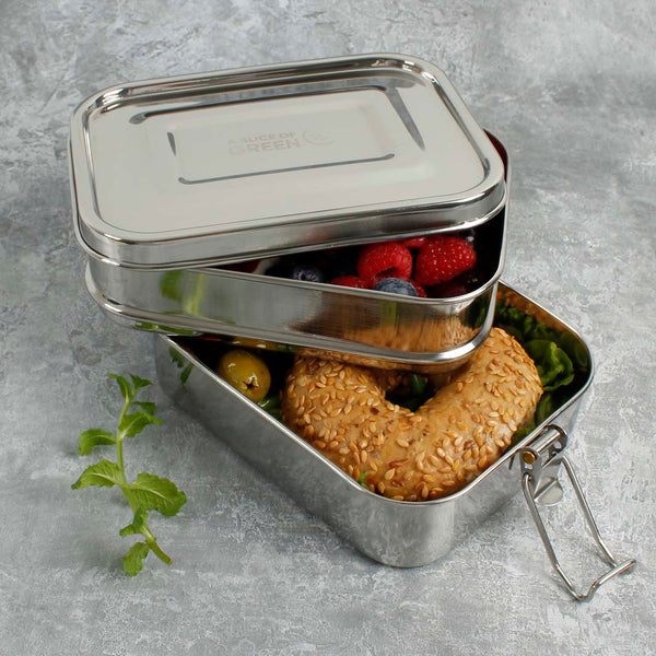 A Slice Of Green Leak Resistant Two Tier Lunchbox Buruni