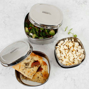 A Slice Of Green Stainless Steel Food Storage - x3 Pack