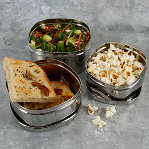 A Slice Of Green Stainless Steel Food Storage - x3 Pack