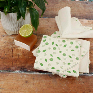 A Slice of Green Organic Cotton Unpaper Towels - x5 Packs