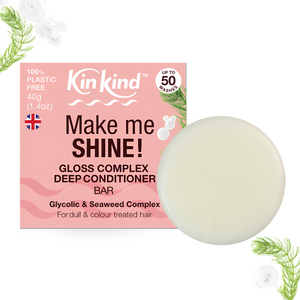 KinKind Make Me Shine Conditioner Bar 50g - for Highlighted & Coloured Hair
