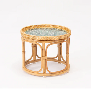 Bam & Bloom Rattan Side Table - Carbis