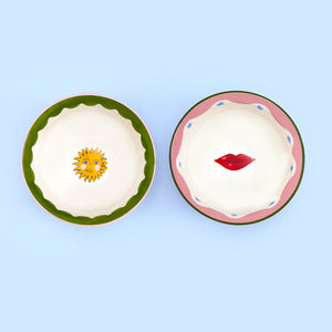 Eleanor Bowmer Sun & Lips Nibble Bowls - x2 Pack