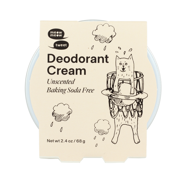 Meow Meow Tweet Vegan Deodorant Cream - Baking Soda Free
