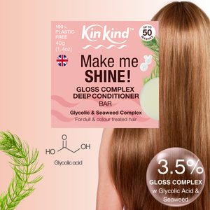KinKind Make Me Shine Conditioner Bar 50g - for Highlighted & Coloured Hair