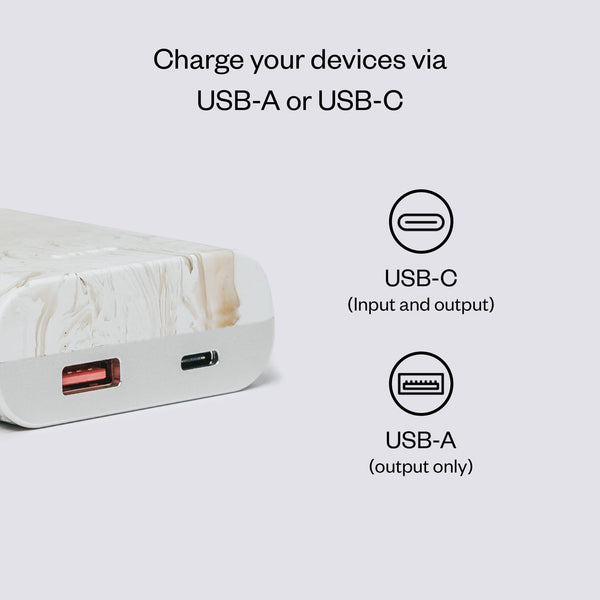 gomi Power Bank - Built from 100% Recycled Materials - Translucent