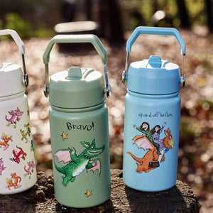 One Green Bottle Stainless Steel Kids Water Bottle 400ml - Gruffalo Zog & Golden Star