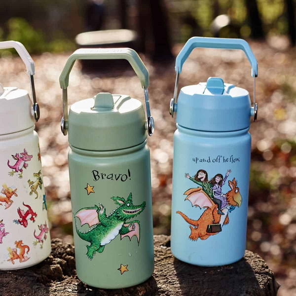 One Green Bottle Stainless Steel Kids Water Bottle 400ml - Gruffalo Zog & Golden Star