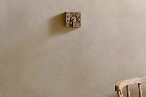 Nkuku Veduru Mango Wood Carved Square Hook - Natural