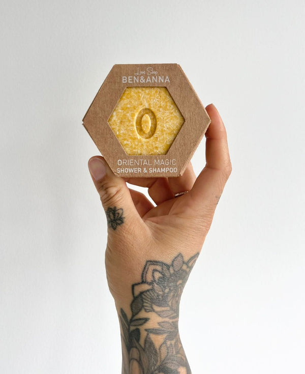 Ben & Anna Oriental Magic 2-in-1 Shampoo & Soap Bar - 60g