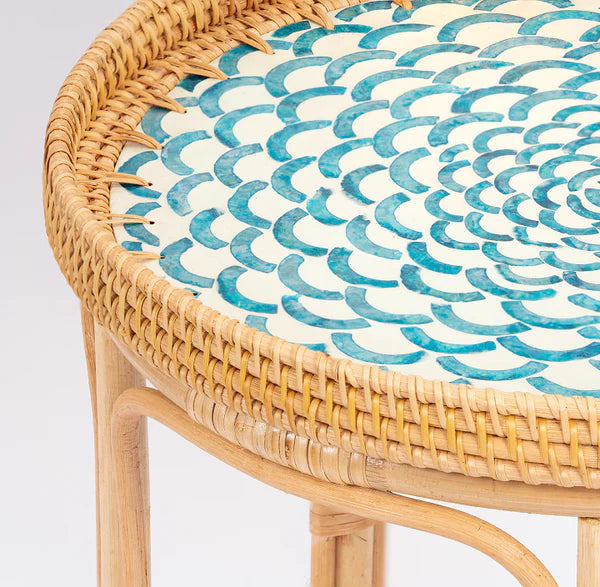 Bam & Bloom Rattan Side Table - Brighton