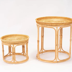 Bam & Bloom Rattan Side Table - Hoxton