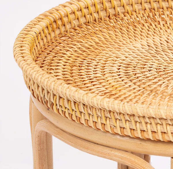 Bam & Bloom Rattan Side Table - Hoxton
