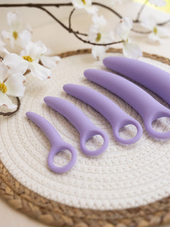 The Natural Love Company Wisteria Dilator Training Set made from Soft Silicone