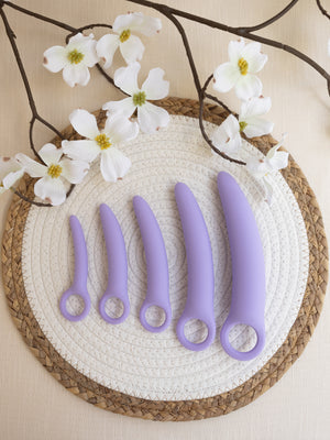 The Natural Love Company Wisteria Dilator Training Set made from Soft Silicone