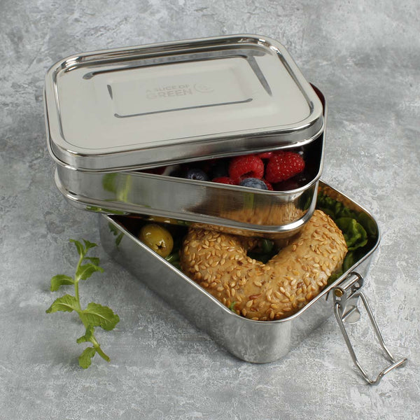 A Slice Of Green Leak Resistant Two Tier Lunchbox Buruni - Plastic Freedom