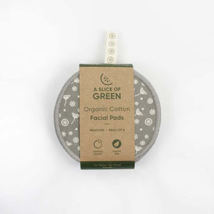 A Slice of Green Organic Cotton Facial Pads - x5 Pack - Plastic Freedom