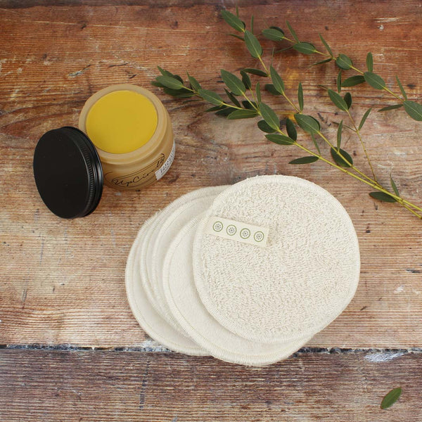 A Slice of Green Organic Cotton Facial Pads - x5 Pack - Plastic Freedom