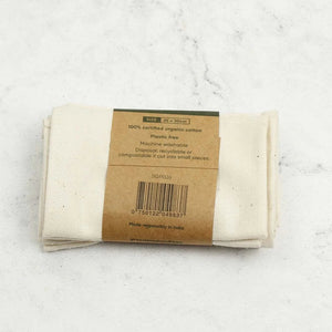 A Slice of Green Organic Cotton Reusable Tissues - x5 Pack - Plastic Freedom
