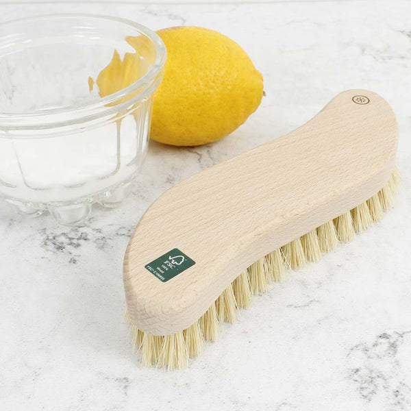 A Slice Of Green Scrubbing Brush With Plant Bristles - Plastic Freedom