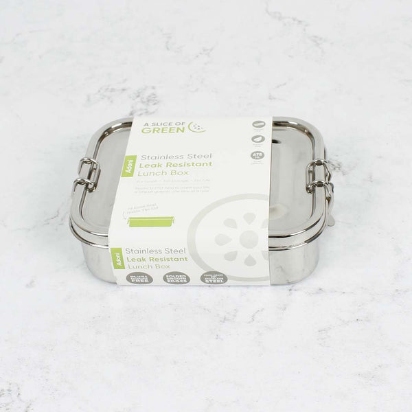 A Slice Of Green Stainless Steel Leak Resistant Lunch Box - Plastic Freedom