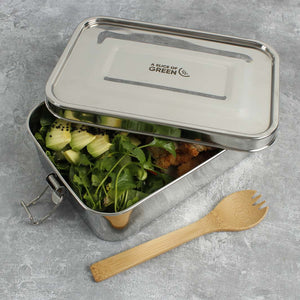 A Slice Of Green Stainless Steel Leak Resistant Lunchbox - Plastic Freedom