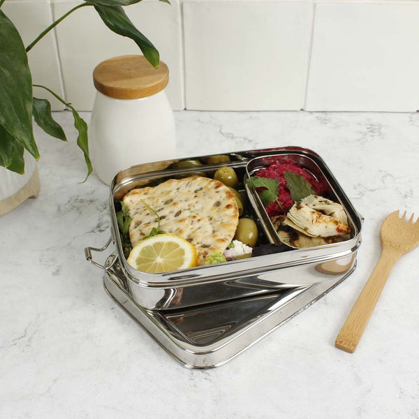 A Slice Of Green Stainless Steel Lunchbox with Mini Container - Plastic Freedom