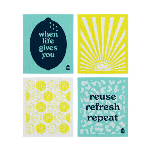 Seep Compostable Sponge Cleaning Cloths - x4 Pack