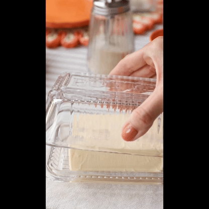 Rex Glass Butter Dish