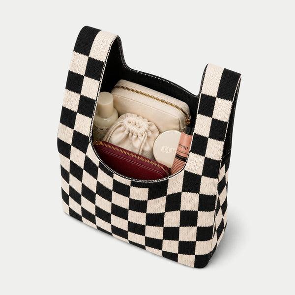 TOKEII Knitted Reusable Bag Medium - Recycled Polyester & Cotton Yarn