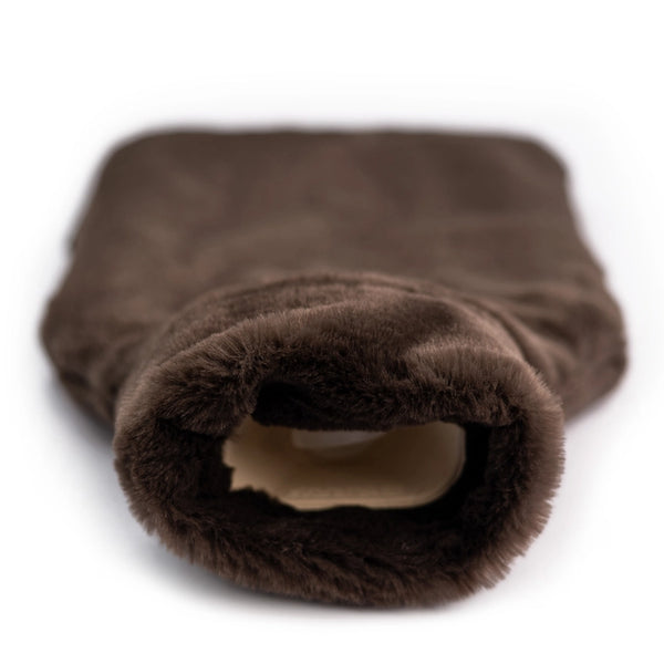 CosyPanda Natural Rubber Hot Water Bottle 2L - Recycled Faux Fur