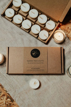 Old Green Olive Wax Tea Light Gift Set