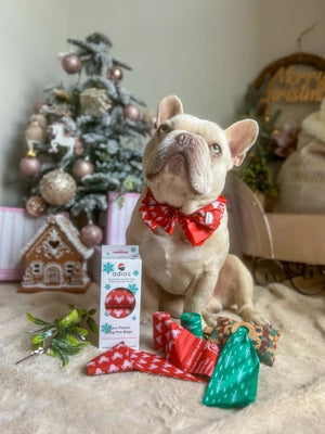 Adios Plastic Christmas Edition Compostable Poo Bags - 4 Rolls - x60 Pack - Plastic Freedom