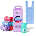 Adios Plastic Compostable Poo Bags With Tie Handle - 8 Rolls - x120 Pack - Plastic Freedom