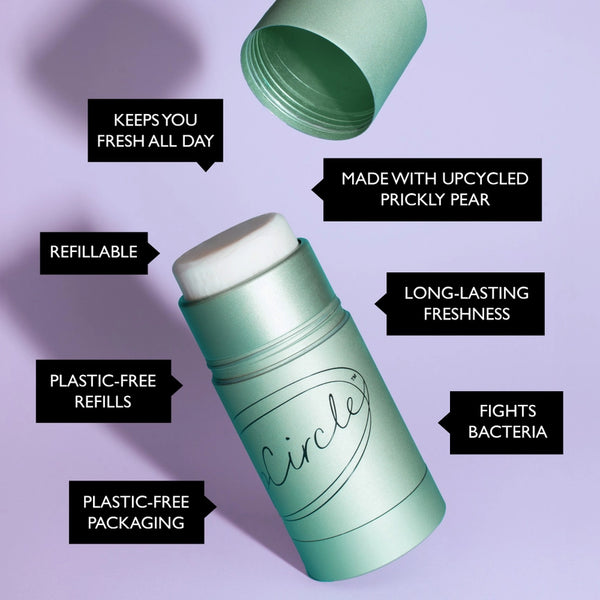 UpCircle Plastic Free Refillable Deodorant with Macadamia + Bergamot