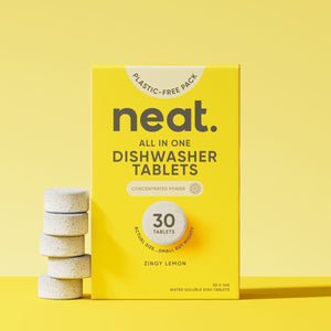 Neat All In One Dishwasher Tablets Zingy Lemon - x30 Tablets