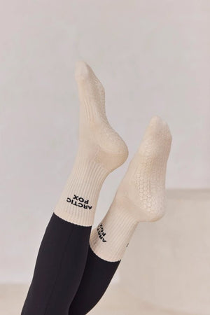 Arctic Fox 100% Bamboo Pilates Grip Socks - Plastic Freedom