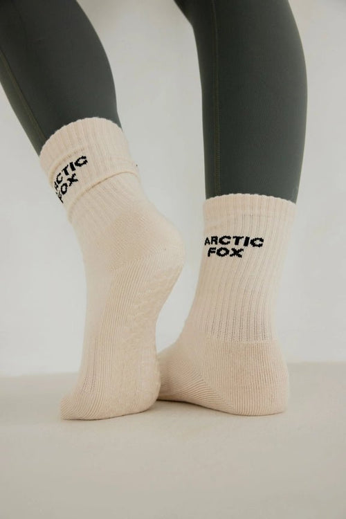 Arctic Fox 100% Bamboo Pilates Grip Socks - Plastic Freedom