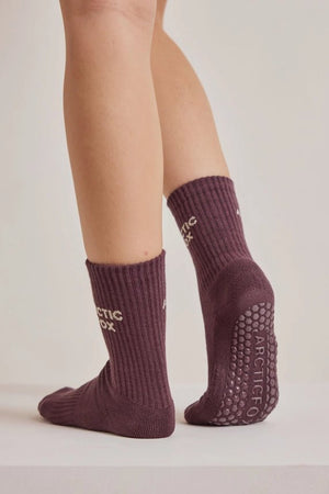 Arctic Fox 100% Bamboo Pilates Grip Socks - Plastic Freedom