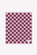 Arctic Fox 100% Recycled Teddy Throw - Khaki Check - Plastic Freedom
