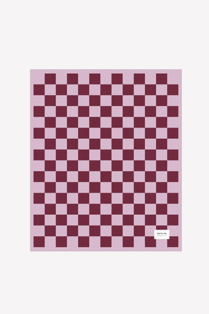 Arctic Fox 100% Recycled Teddy Throw - Khaki Check