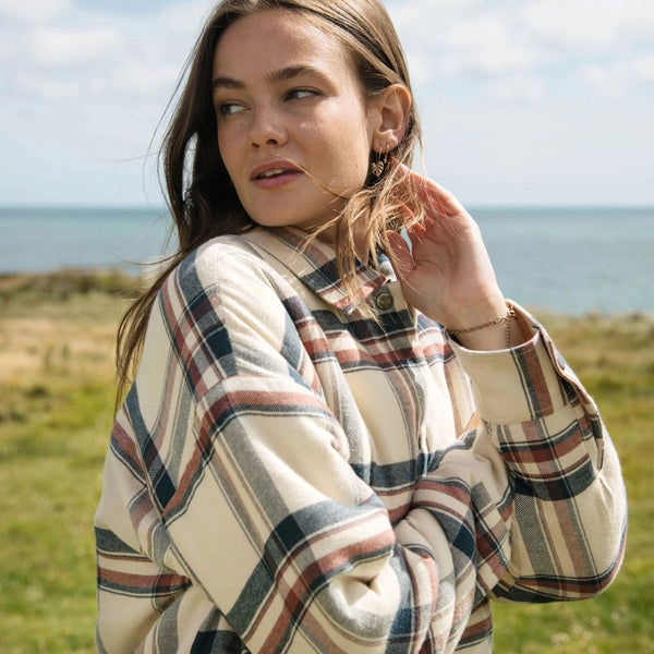 Rapanui Daleside Organic Cotton Sherpa Lined Flannel Jacket