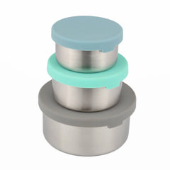 MoonMoon Stainless Steel Snack Pots - x3 Pack
