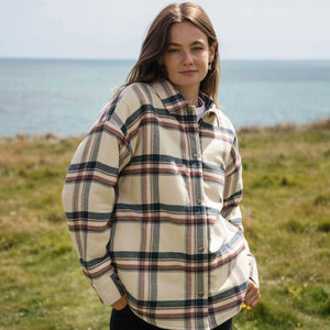 Rapanui Daleside Organic Cotton Sherpa Lined Flannel Jacket