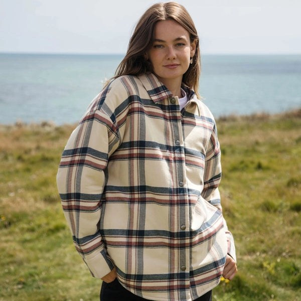 Rapanui Daleside Organic Cotton Sherpa Lined Flannel Jacket