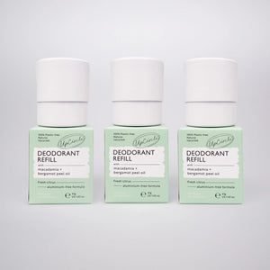 UpCircle Plastic Free Refillable Deodorant with Macadamia + Bergamot