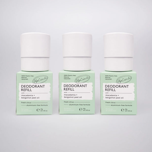 UpCircle Plastic Free Refillable Deodorant with Macadamia + Bergamot