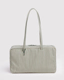 BAGGU Bowler Bag Medium - Early Access - Sage Stripe